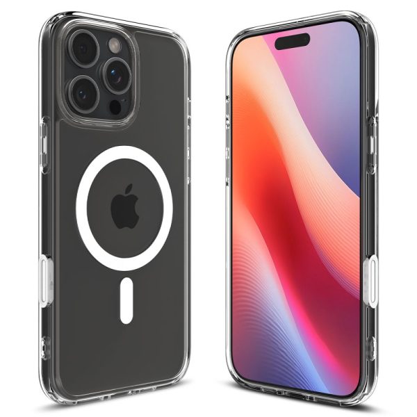 iPhone 16 Pro Max Ultra Hybrid T MagSafe vāciņš — balts
