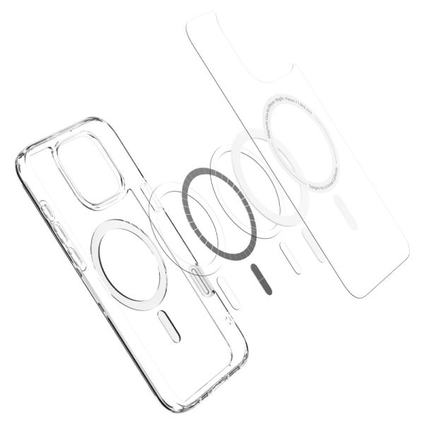 iPhone 16 Pro Max Ultra Hybrid T MagSafe vāciņš — balts