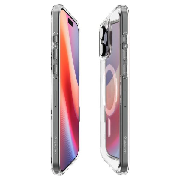 iPhone 16 Pro Max Ultra Hybrid T MagSafe vāciņš — balts
