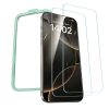 Rūdīts stikls ar montāžas rāmi iPhone 16 Pro - 2 gab.