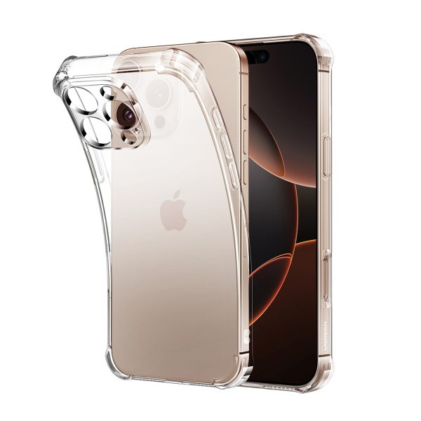 iPhone 16 Pro Max Bright Cushioned CA101 aizsargvāciņš - caurspīdīgs