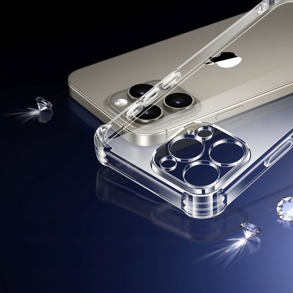 iPhone 16 Pro Max Bright Cushioned CA101 aizsargvāciņš - caurspīdīgs