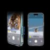 iPhone 16 elegants, caurspīdīgs magnētiskais maciņš ar MagSafe aizsargplēvi — caurspīdīgs