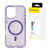 Samsung Galaxy S24 FE mirdzošs maciņš MagSafe aizsargvāciņš - violets ar mirdzumiem