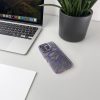 Samsung Galaxy S24 FE mirdzošs maciņš MagSafe aizsargvāciņš - violets ar mirdzumiem