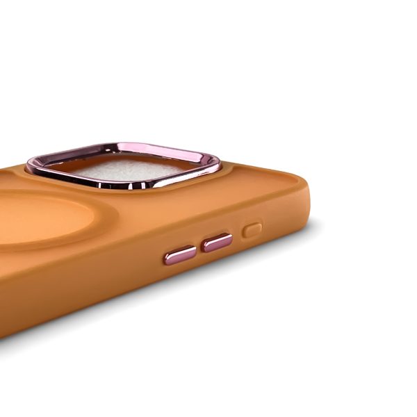 Samsung Galaxy S24 FE modes maciņš ar MagSafe tehnoloģiju – oranžs