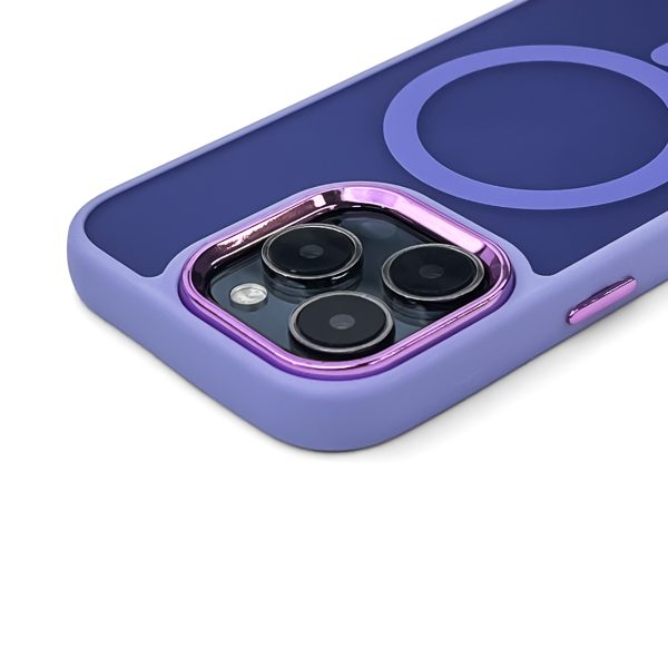Samsung Galaxy S24 FE modes maciņš ar MagSafe tehnoloģiju - violets