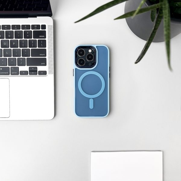 Etui na Samsung Galaxy S24 FE Fashion Case z MagSafe - niebieskie