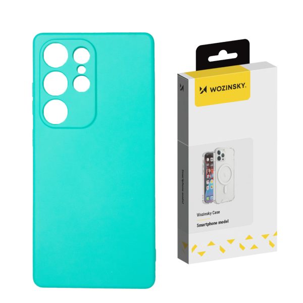 Silikonowe etui na Samsung Galaxy S24 FE Silicone Case - miętowe