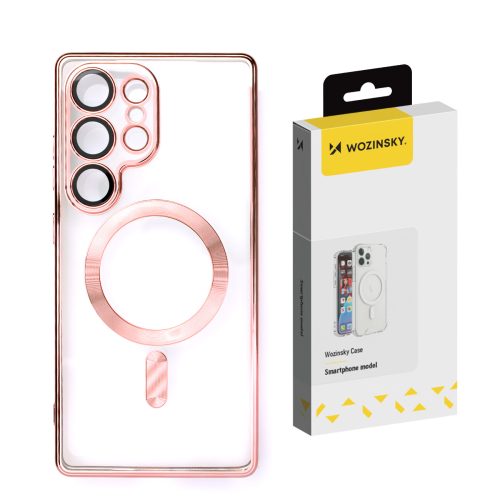 Etui pokrowiec na Samsung Galaxy S24 FE Electroplated Magsafe - różowe