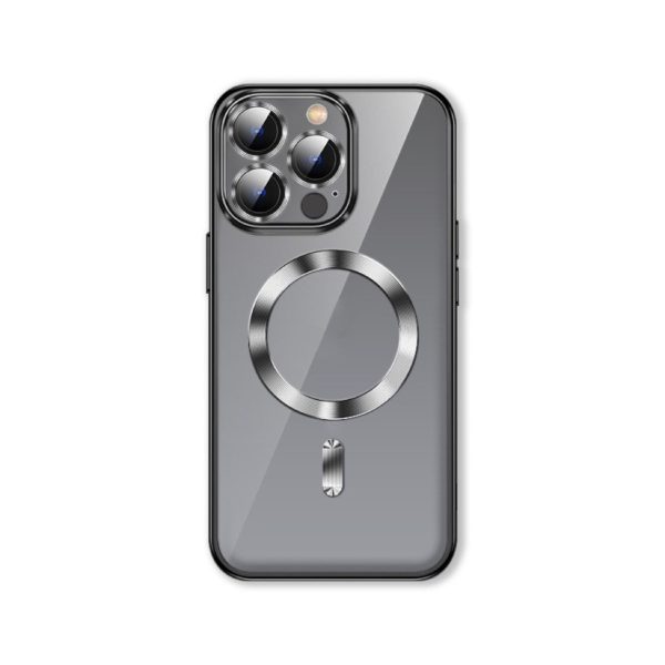 Etui pokrowiec na Samsung Galaxy S24 FE Electroplated Magsafe - srebrne
