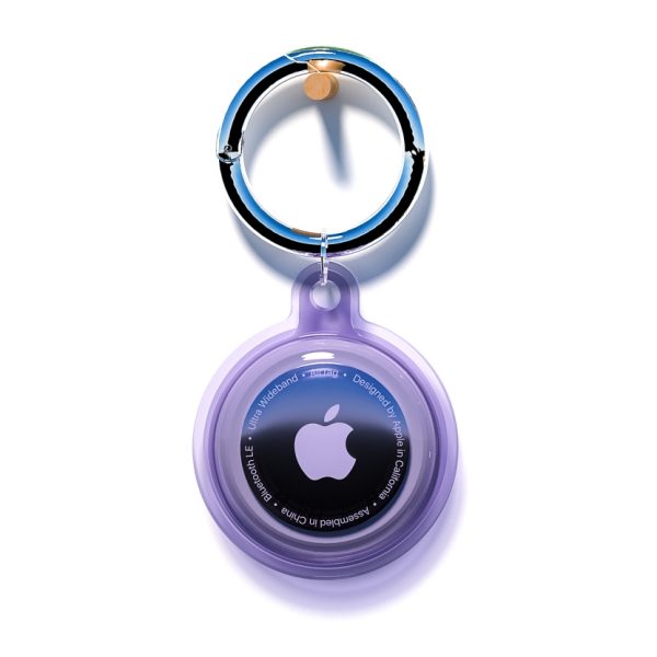 Etui wodoodporne na lokalizator Apple AirTag - fioletowe