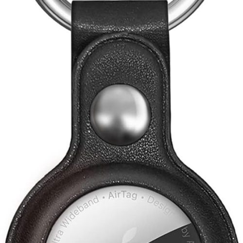 Etui do lokalizatora Apple AirTag z ekoskóry - czarne