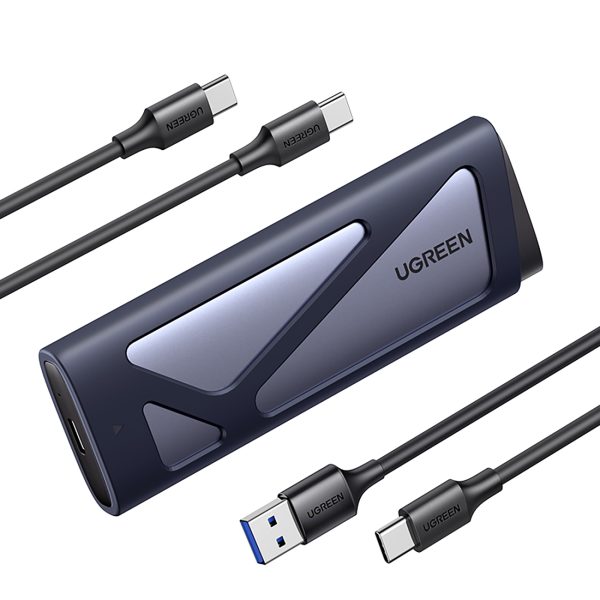 Obudowa na dysk M.2 NVMe/SATA SSD - srebrna