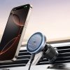 MagSafe Qi2 bezvadu automašīnas lādētāja režģa turētājs - melns