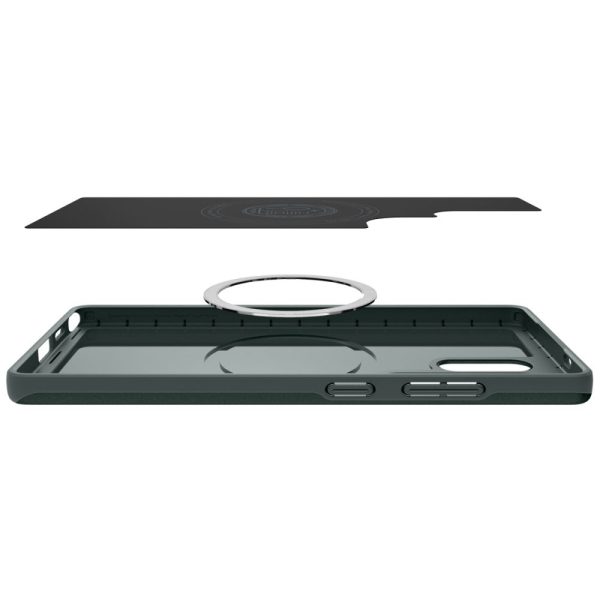 Samsung Galaxy S25 īpaši plāns Fit Mag aizmugurējais vāciņš - zaļš