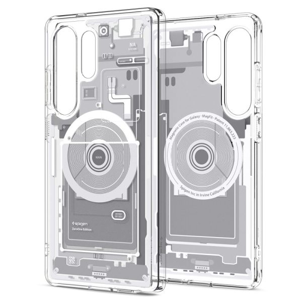 Ultra Hybrid Mag vāciņš priekš Samsung Galaxy S25 Ultra Zero One - balts