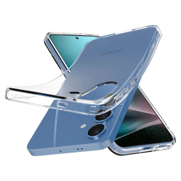Samsung Galaxy S25+ šķidro kristālu maciņš - caurspīdīgs