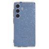 Samsung Galaxy S25+ šķidro kristālu maciņš - caurspīdīgs, mirdzošs