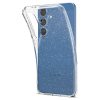 Samsung Galaxy S25+ šķidro kristālu maciņš - caurspīdīgs, mirdzošs
