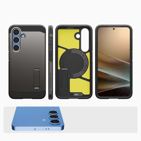 Samsung Galaxy S25+ Tough Armor MagSafe maciņš-pārvalks - pelēks
