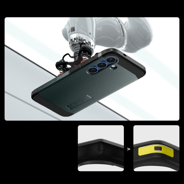Samsung Galaxy S25+ Tough Armor MagSafe maciņš-pārvalks - zaļš