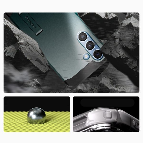 Samsung Galaxy S25+ Tough Armor MagSafe maciņš-pārvalks - zaļš