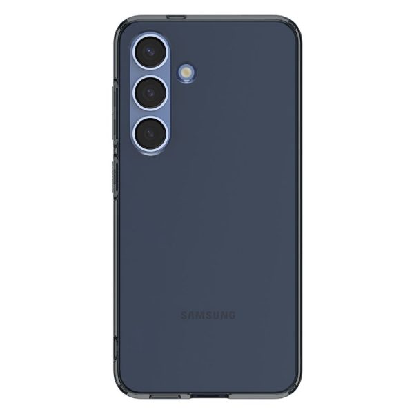 Samsung Galaxy S25 šķidro kristālu maciņš - melns caurspīdīgs