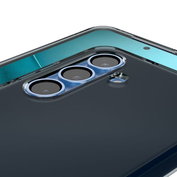 Samsung Galaxy S25 šķidro kristālu maciņš - melns caurspīdīgs