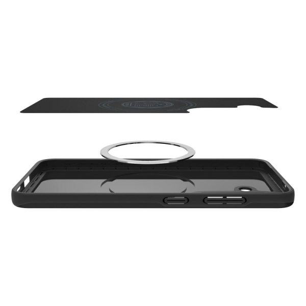 Samsung Galaxy S25 plāns, plāns vāciņš ar magnētu - melns