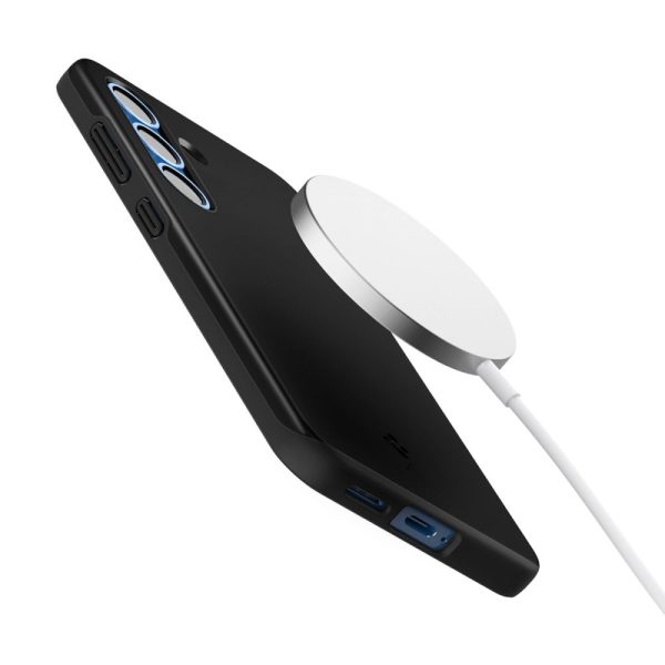 Samsung Galaxy S25 plāns, plāns vāciņš ar magnētu - melns