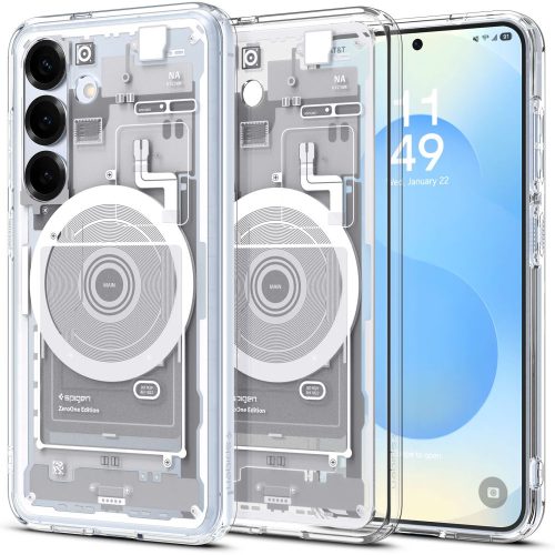 Samsung Galaxy S25 Zero One Ultra Hybrid Magnet maciņš - balts