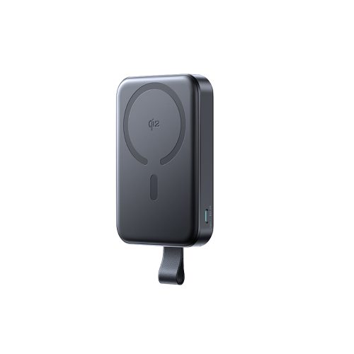 Powerbank 10000mAh 22.5W Qi2 JR-PBM11 MagSafe ar statīvu - melns