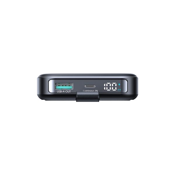 Powerbank 10000mAh 22.5W Qi2 JR-PBM11 MagSafe ar statīvu - melns