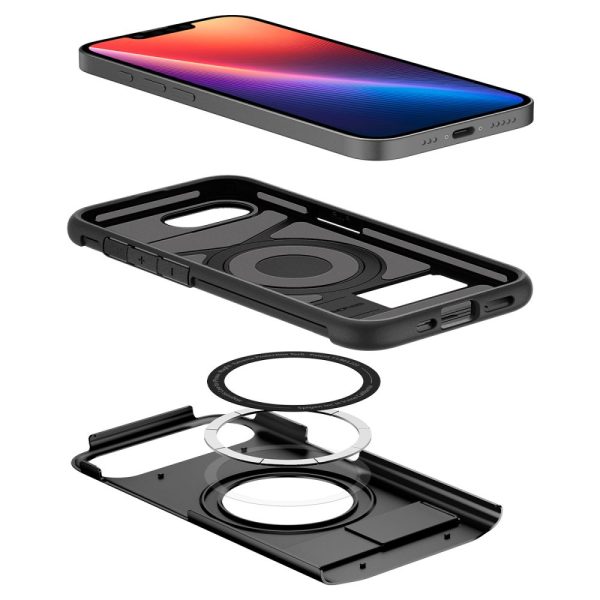 iPhone 16e plāns bruņu MagSafe vāciņš — melns