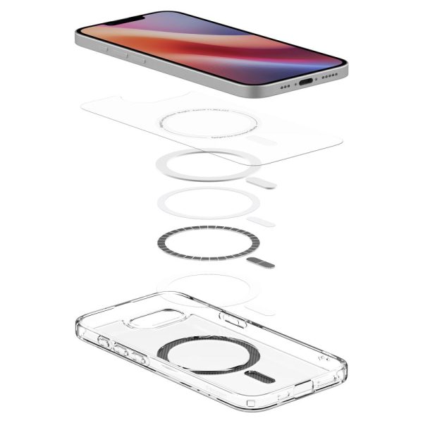 iPhone 16e oglekļa šķiedras īpaši hibrīds MagSafe vāciņš — caurspīdīgs