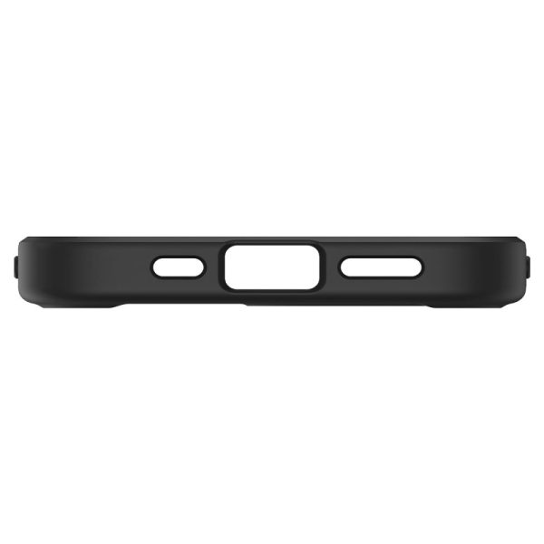 iPhone 16e Ultra Hybrid MagSafe vāciņš — melns caurspīdīgs