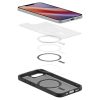 iPhone 16e Ultra Hybrid MagSafe vāciņš — melns caurspīdīgs