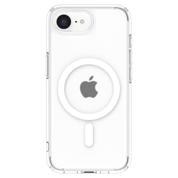 iPhone 16e Ultra Hybrid MagSafe vāciņš — balts caurspīdīgs