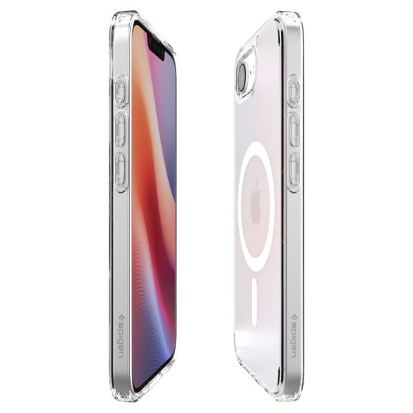 iPhone 16e Ultra Hybrid MagSafe vāciņš — balts caurspīdīgs