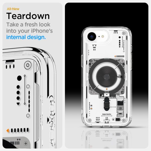 iPhone 16e Neo One Ultra Hybrid MagSafe vāciņš — caurspīdīgs