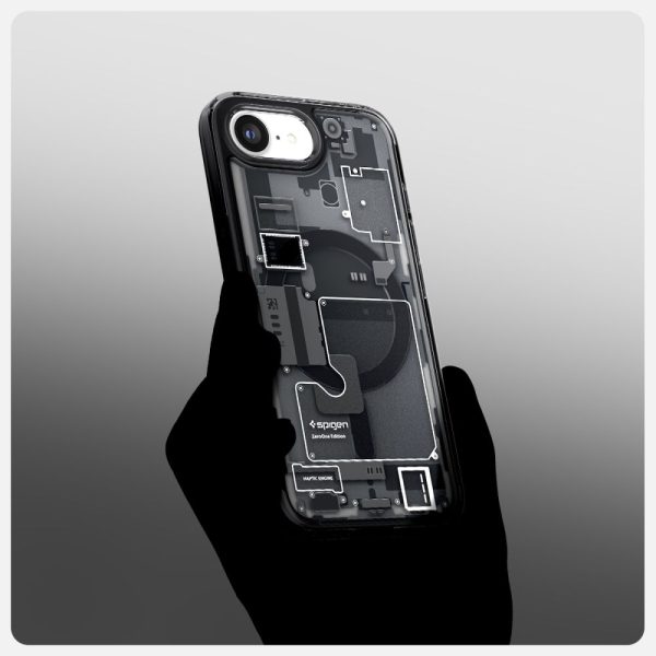 iPhone 16e Zero One Ultra Hybrid MagSafe vāciņš — melns