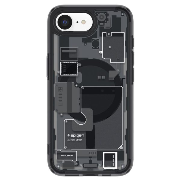 iPhone 16e Zero One Ultra Hybrid MagSafe vāciņš — melns