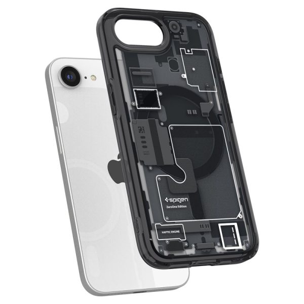 iPhone 16e Zero One Ultra Hybrid MagSafe vāciņš — melns