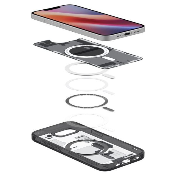 iPhone 16e Zero One Ultra Hybrid MagSafe vāciņš — melns