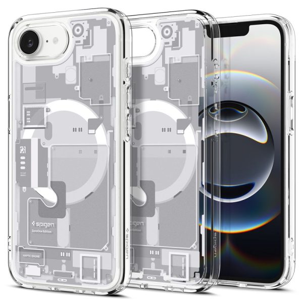 iPhone 16e Zero One Ultra Hybrid MagSafe vāciņš — balts
