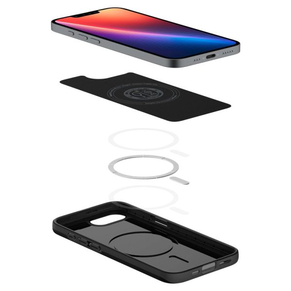iPhone 16e plāns, piemērots Mag vāciņš — melns