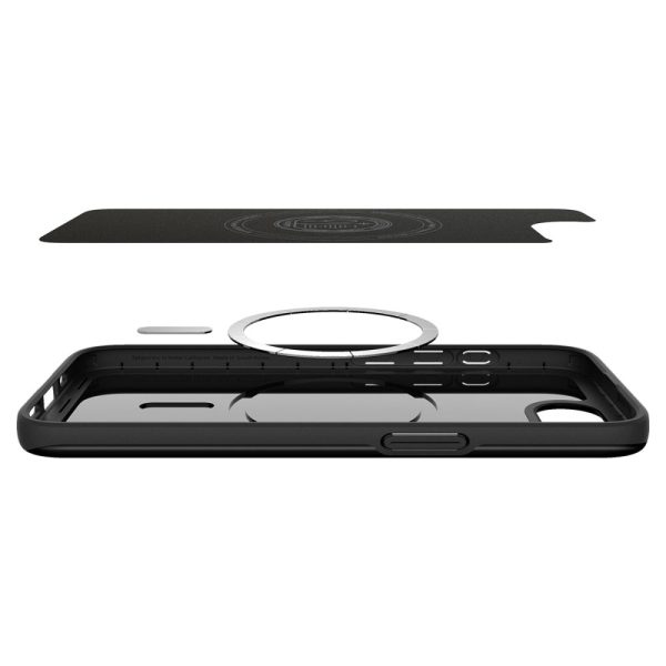 iPhone 16e plāns, piemērots Mag vāciņš — melns