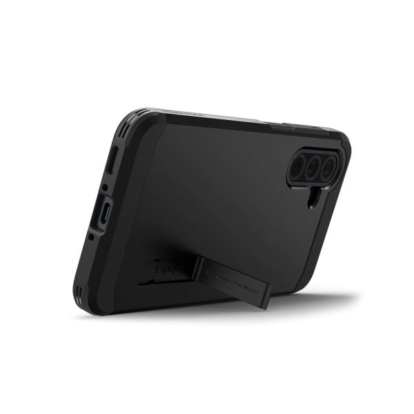 Samsung Galaxy A36 5G maciņš ar izturīgu bruņu statīvu - melns