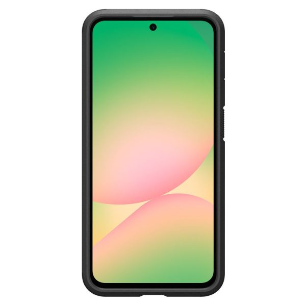Samsung Galaxy A56 5G aizmugurējais maciņš ar izturīgu bruņu statīvu - pelēkmelns